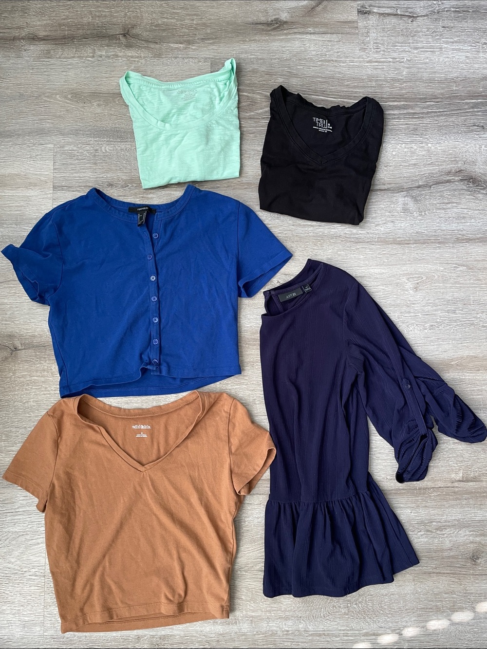 5 item bundle sizes xs / small